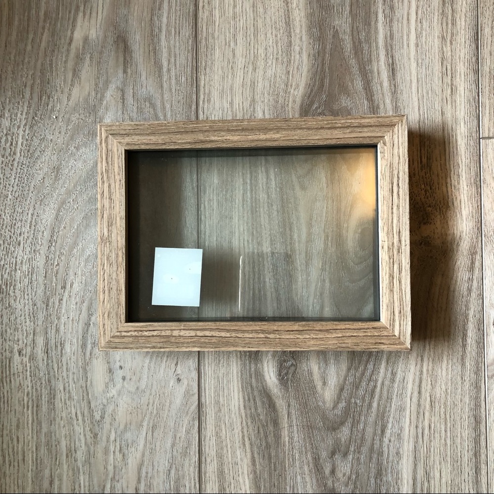 See-Through Picture Frame with Wood Trim